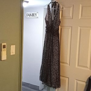 Oscar De La Renta Size 16 Halter Maxi Dress